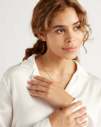 14K Gold Paperclip Chain Necklace - 2.7mm