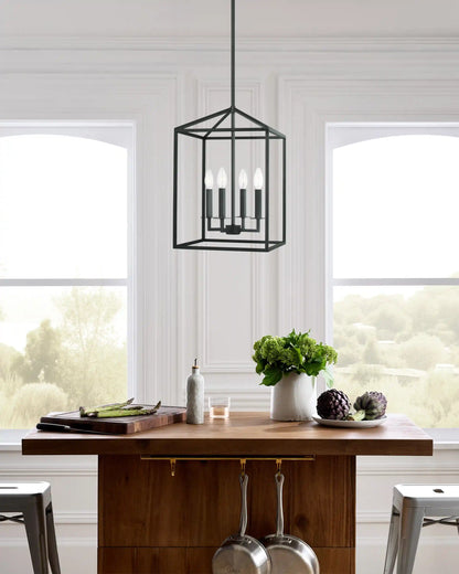 Steel Lantern Pendant Light
