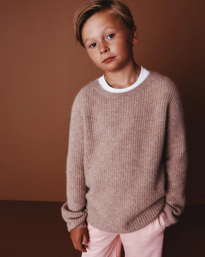 Washable Cashmere Fisherman Tunic Sweater