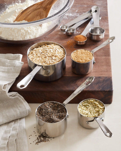 Stainless Steel Measuring Cups & Spoons Set