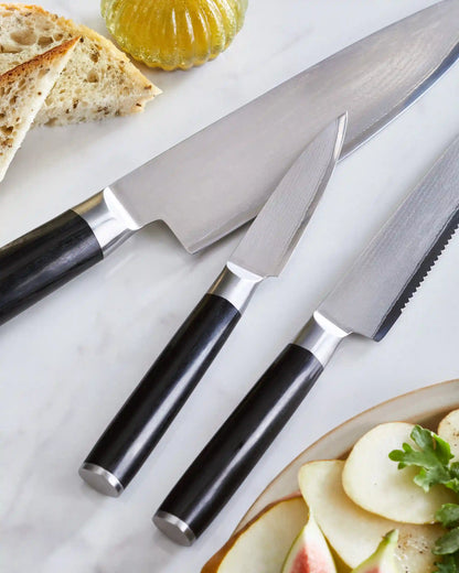 Essential Japanese Damascus Steel Knife Set
