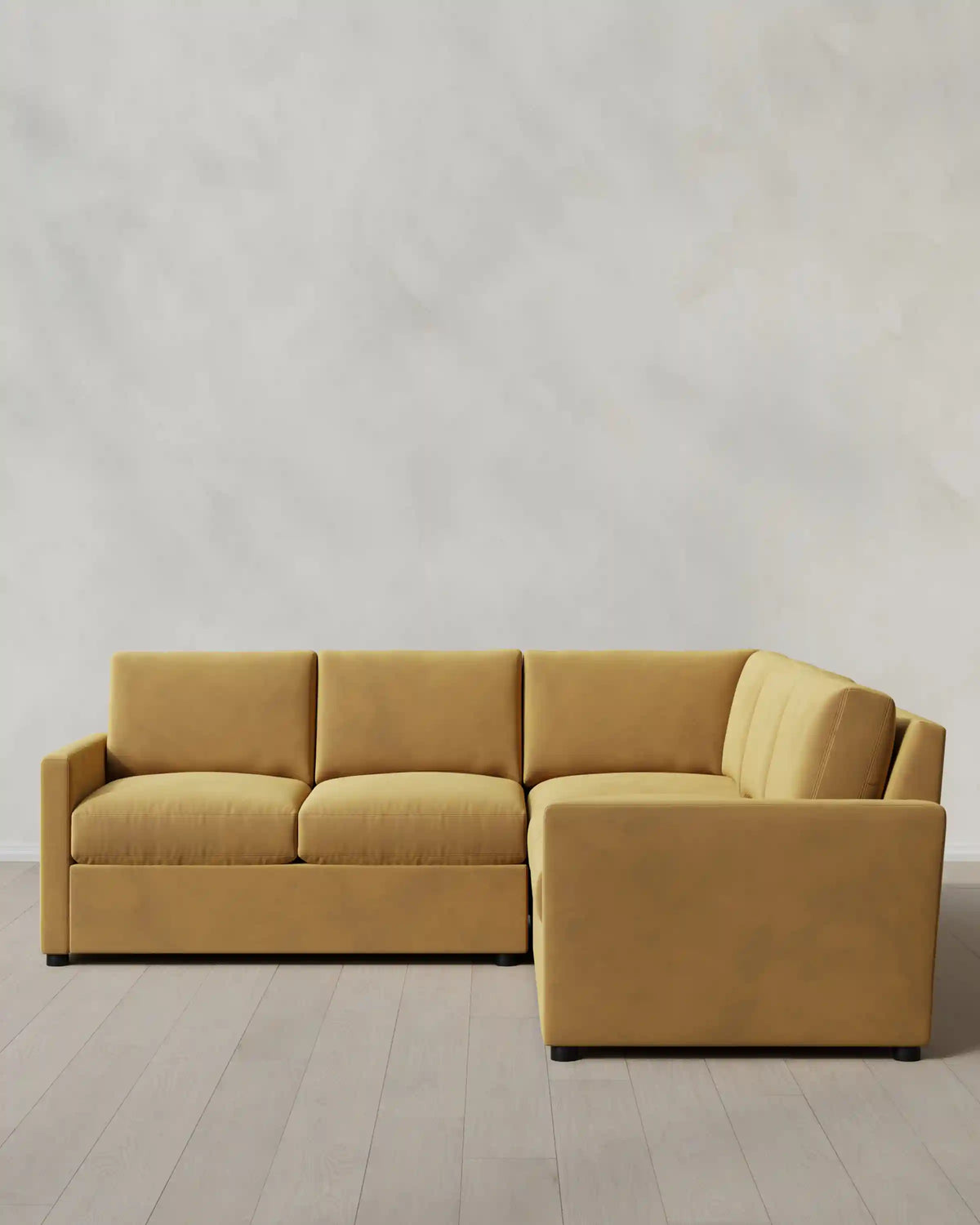 Brennan L Sectional in Performance Velvet