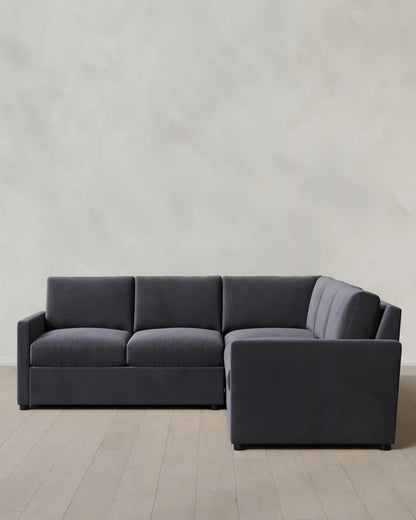 Brennan L Sectional in Performance Velvet