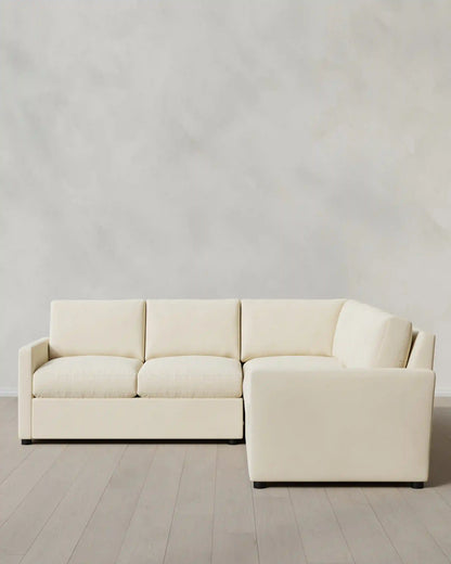 Brennan L Sectional in Performance Velvet