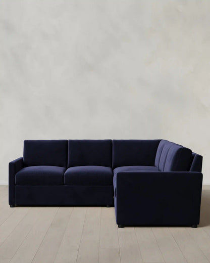 Brennan L Sectional in Performance Velvet
