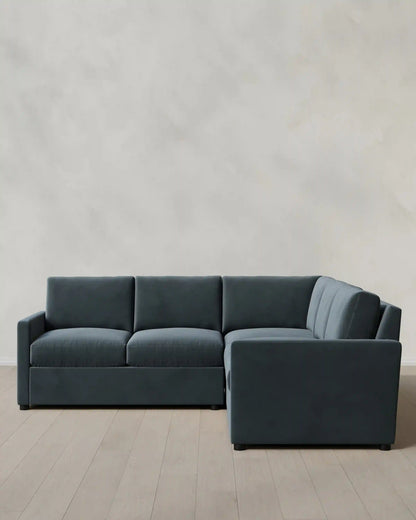 Brennan L Sectional in Performance Velvet
