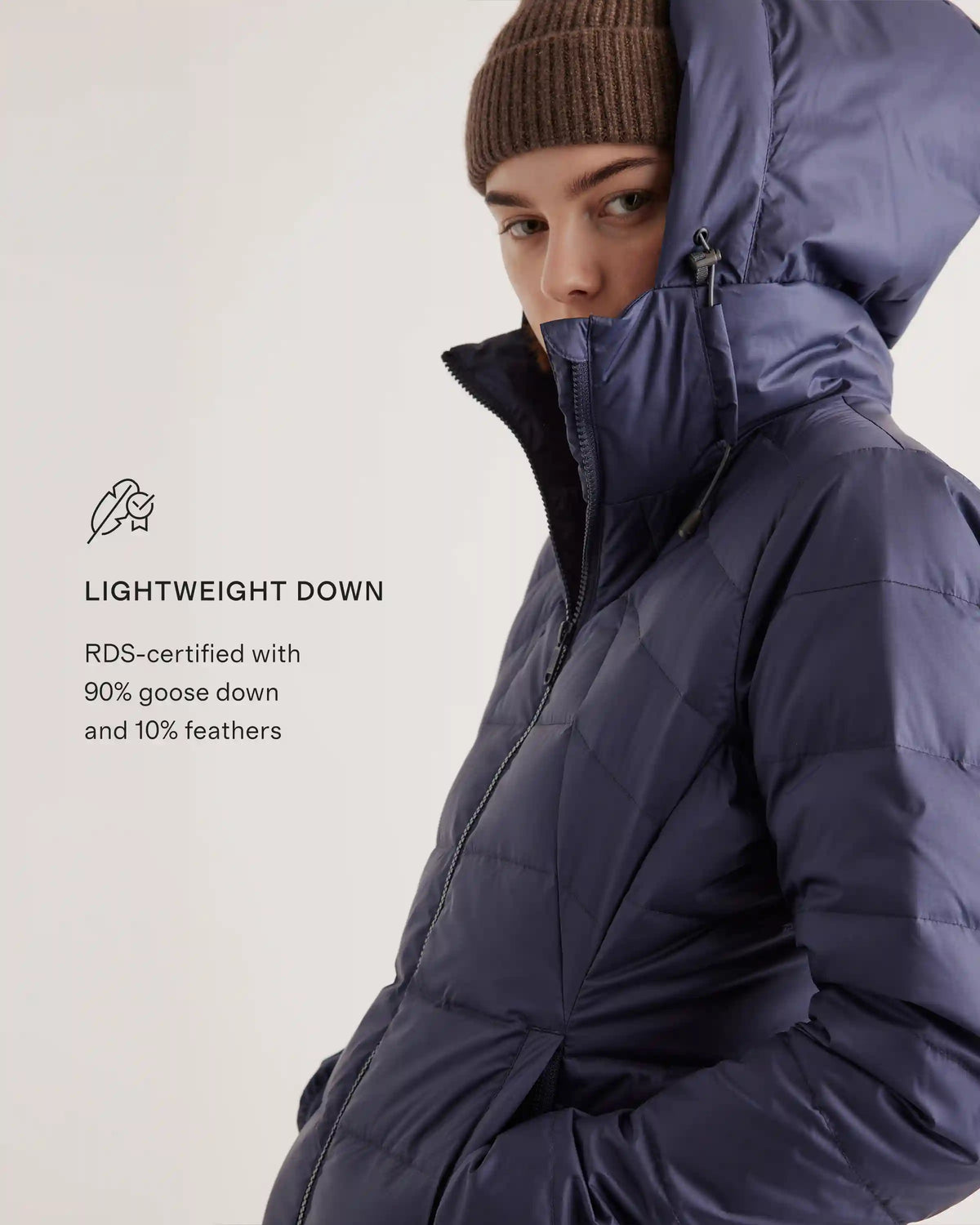 Lightweight Down Packable Puffer Hooded Jacket