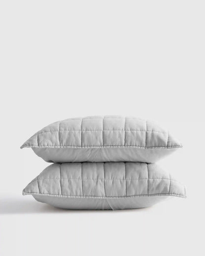 European Linen Box Quilted Sham Set