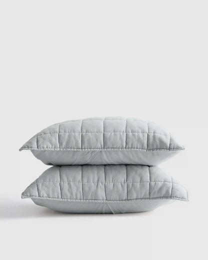 European Linen Box Quilted Sham Set