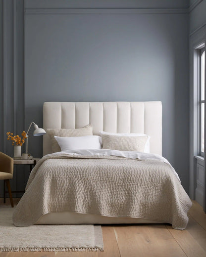 European Linen Cotton Stitch Quilt