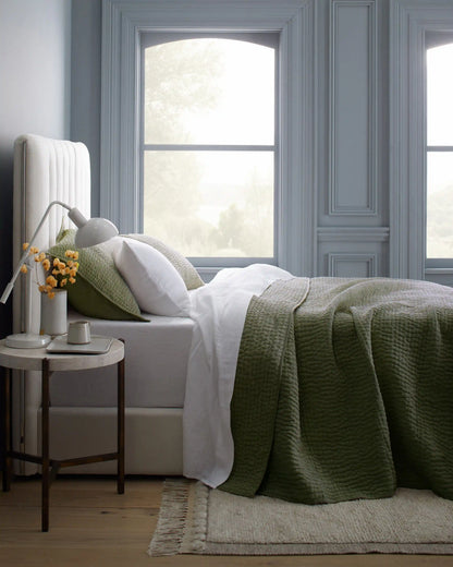 European Linen Cotton Stitch Quilt