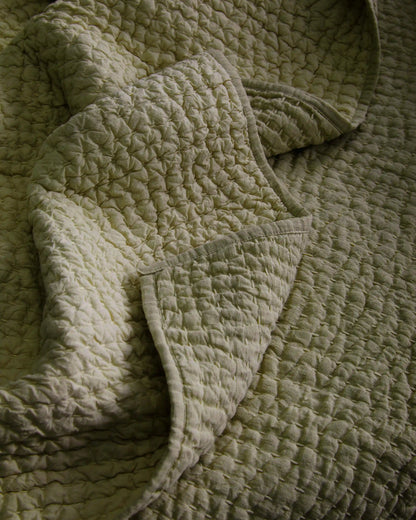 European Linen Cotton Stitch Sham Set
