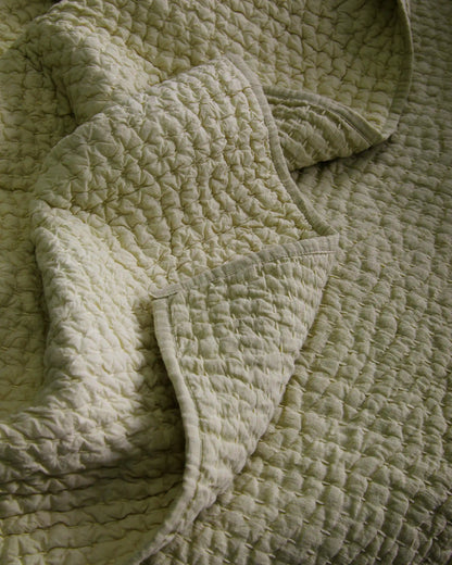 European Linen Cotton Stitch Quilt Set
