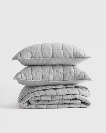 European Linen Box Quilt Set