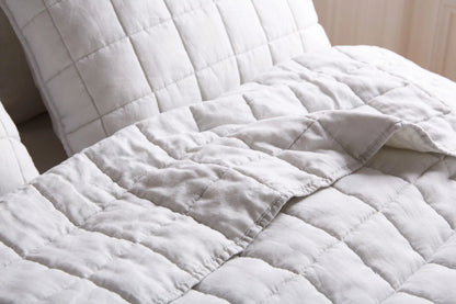 European Linen Box Quilted Sham Set