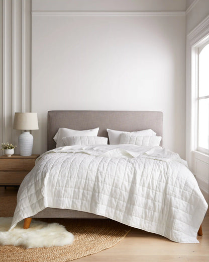 European Linen Box Quilt Set
