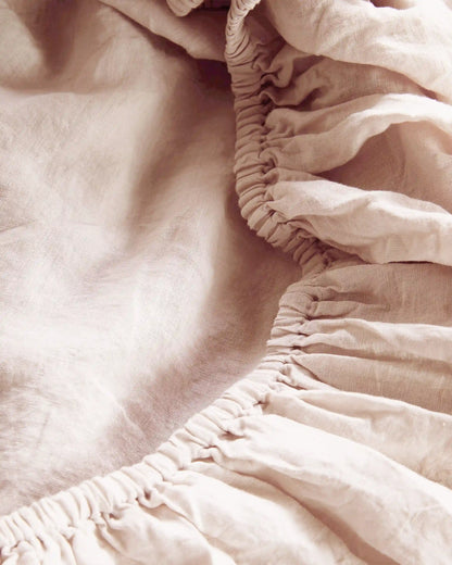 European Linen Fitted Sheet Set
