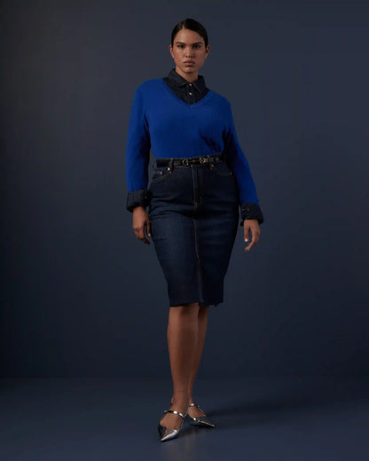 Mongolian Spring Cashmere V-Neck Sweater