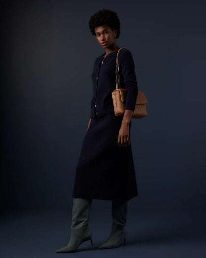 Mongolian Cashmere Midi Skirt