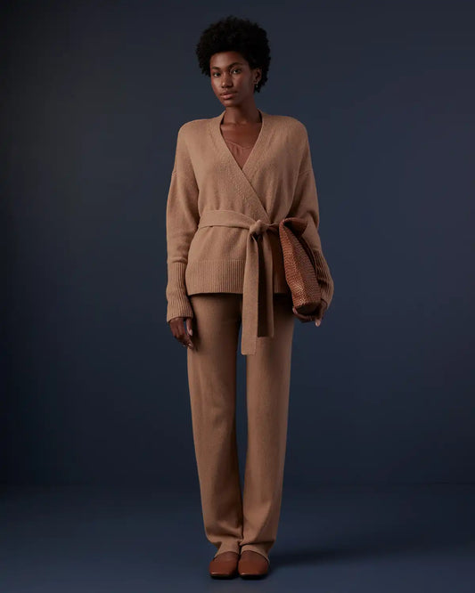 Mongolian Cashmere Straight Leg Pants