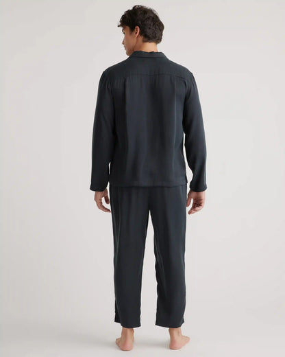 100% Washable Silk Button Down Pant Set