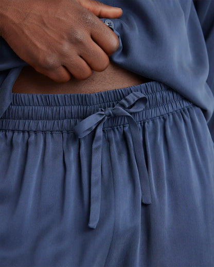 100% Washable Silk Button Down Pant Set