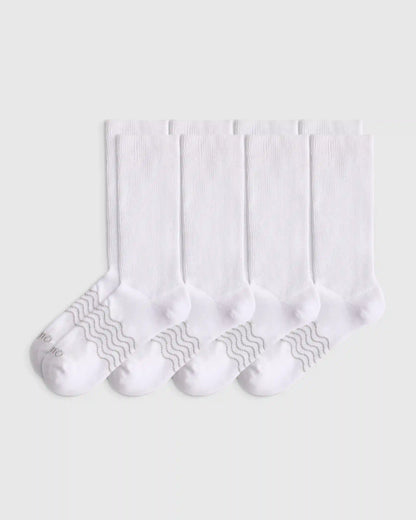 Everyday Cotton Targeted Stretch Crew Socks (4-Pack)