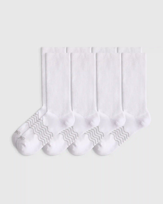 Everyday Cotton Targeted Stretch Crew Socks (4-Pack)