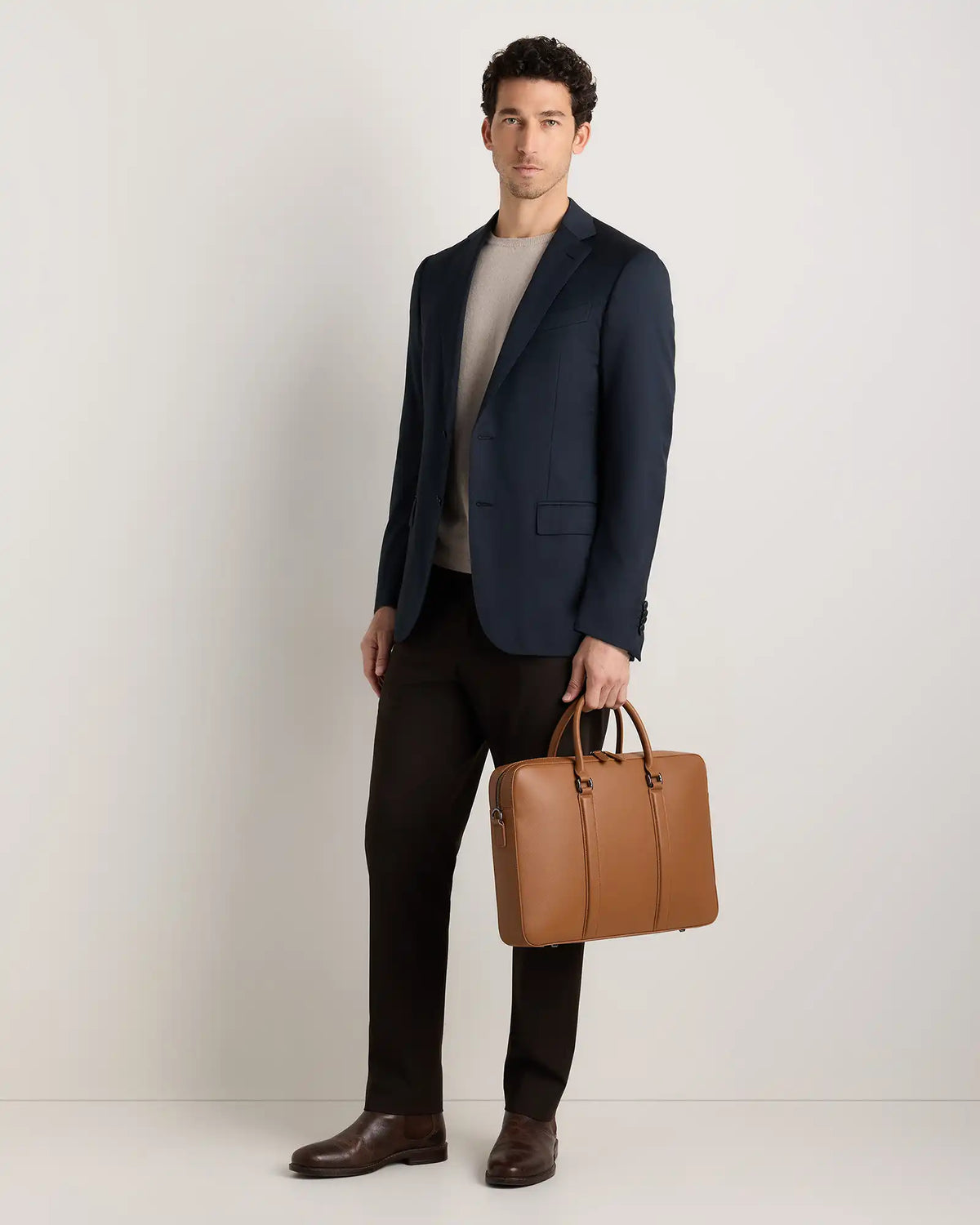 Italian Saffiano Briefcase