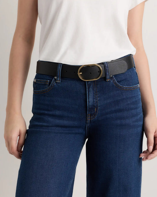 Cleo Oval European Leather Belt