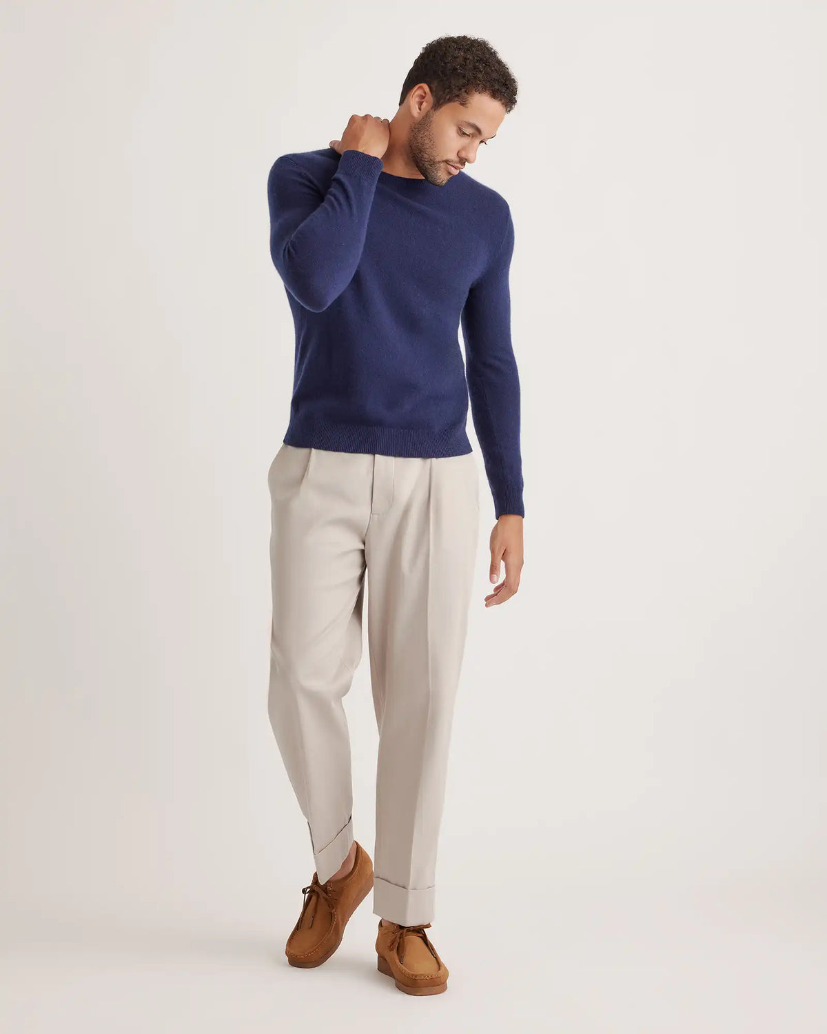 Mongolian Cashmere Crewneck Sweater