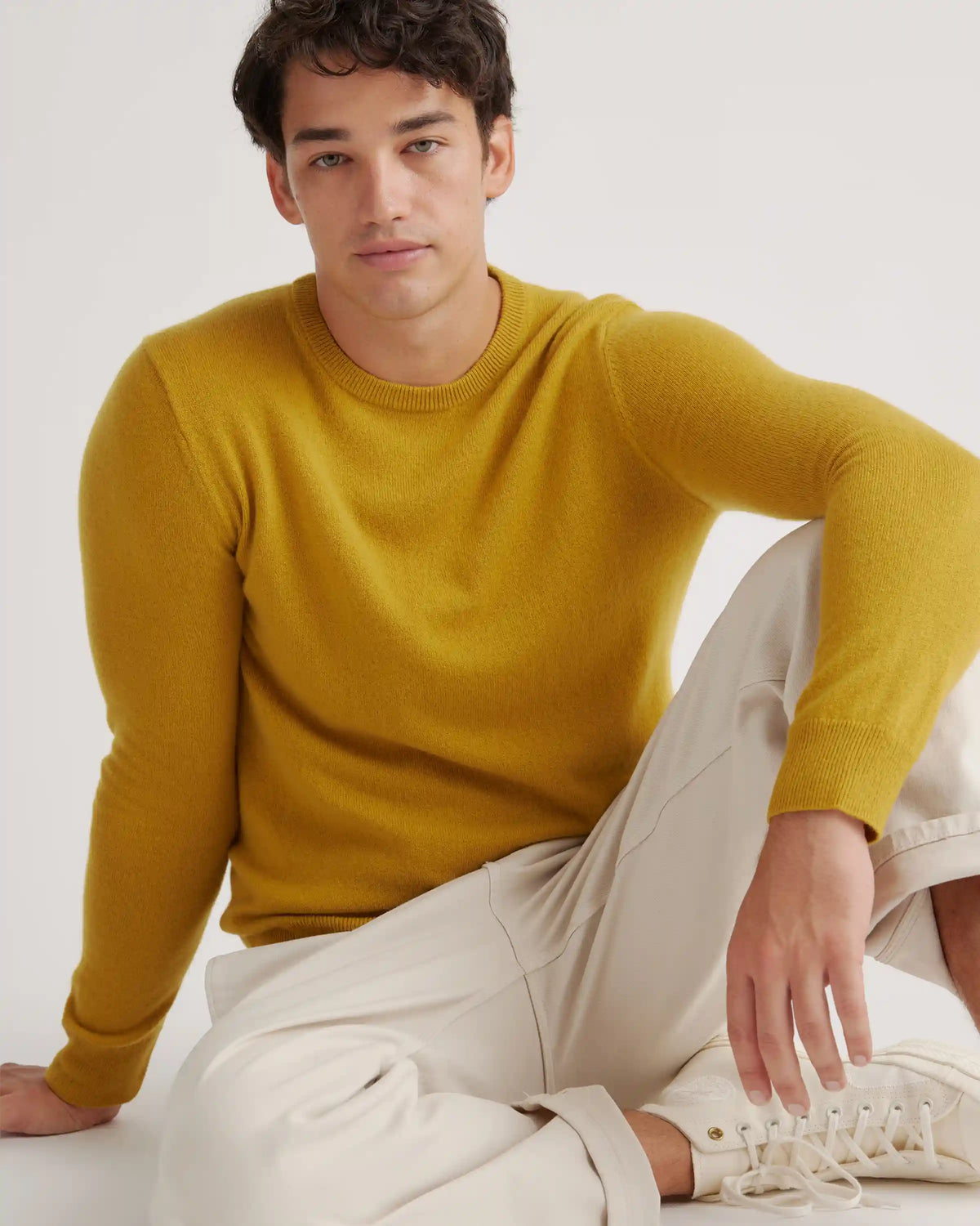 Mongolian Cashmere Crewneck Sweater