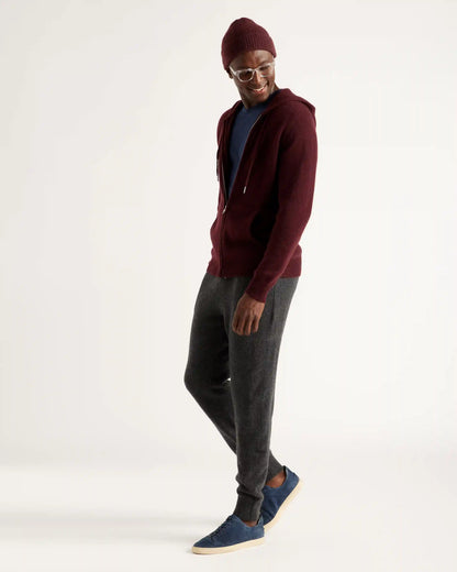 Mongolian Cashmere Full-Zip Hoodie