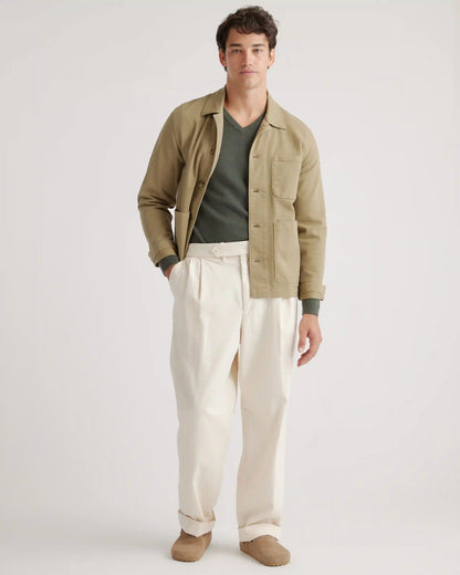 Mongolian Cashmere V-Neck Sweater