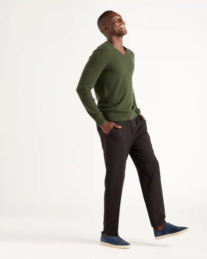 Mongolian Cashmere V-Neck Sweater
