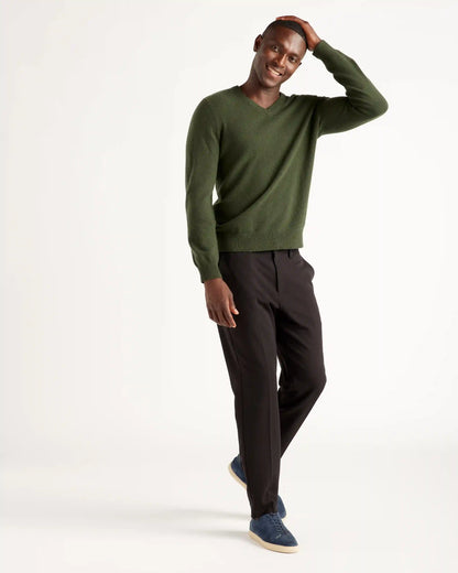 Mongolian Cashmere V-Neck Sweater