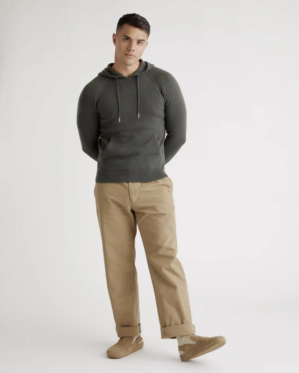 Mongolian Cashmere Pullover Hoodie