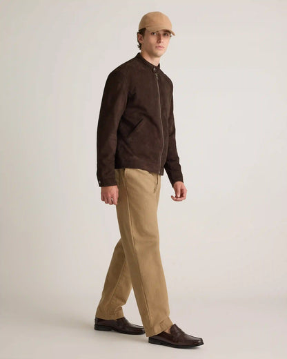 100% Suede Café Racer Jacket
