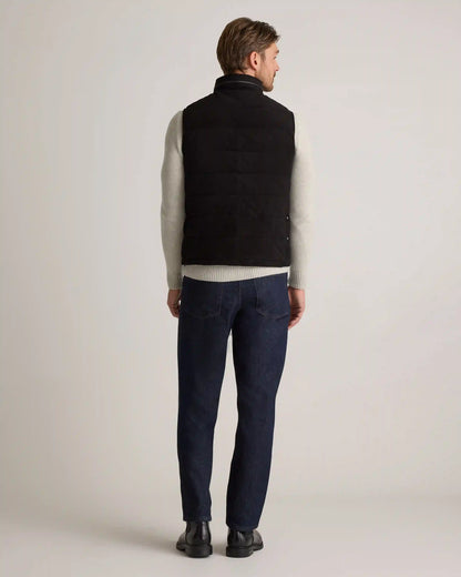 100% Suede Puffer Vest