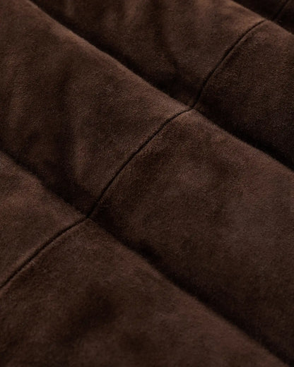 100% Suede Puffer Vest