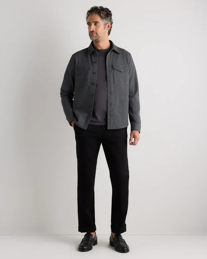 Cotton Pique Knit Overshirt