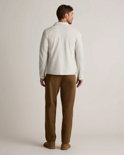 Cotton Pique Knit Overshirt