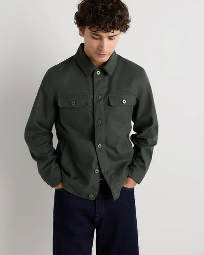 Organic Waxed Canvas Trucker Jacket