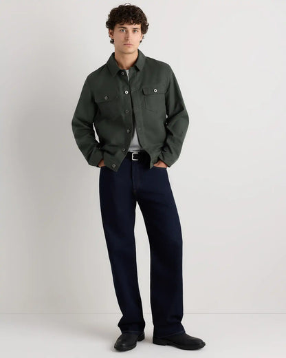 Organic Waxed Canvas Trucker Jacket