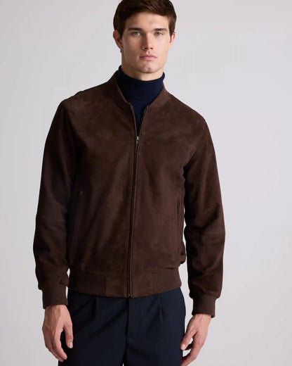 100% Suede Bomber Jacket