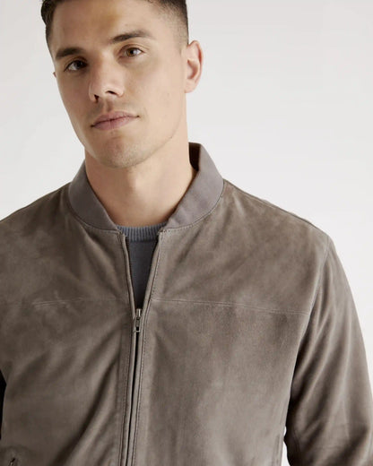 100% Suede Bomber Jacket