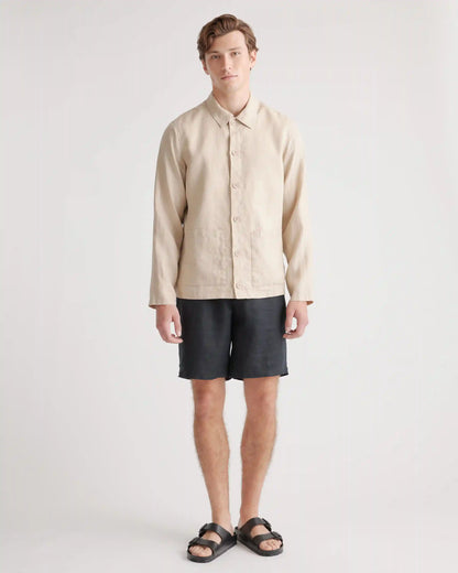 100% European Linen Chore Jacket
