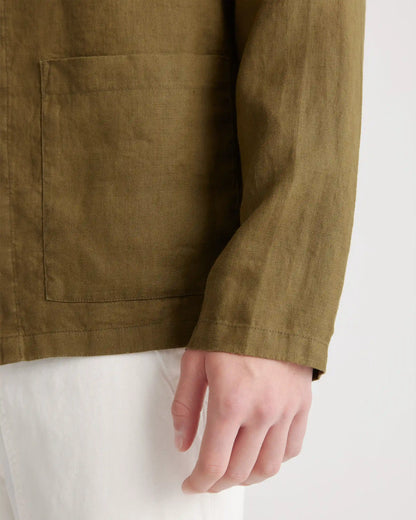100% European Linen Chore Jacket
