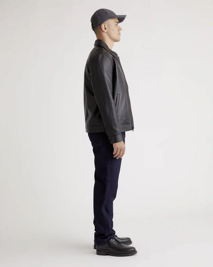 100% Leather Harrington Jacket