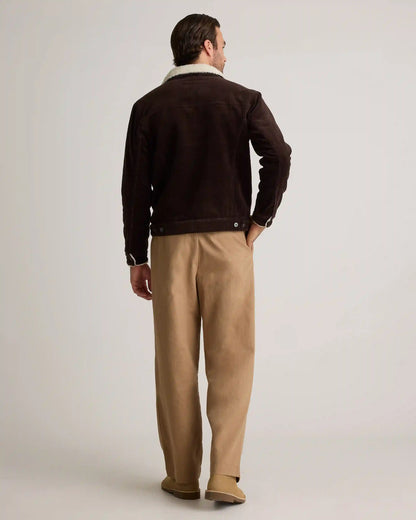 Organic Stretch Corduroy Sherpa-Lined Trucker Jacket